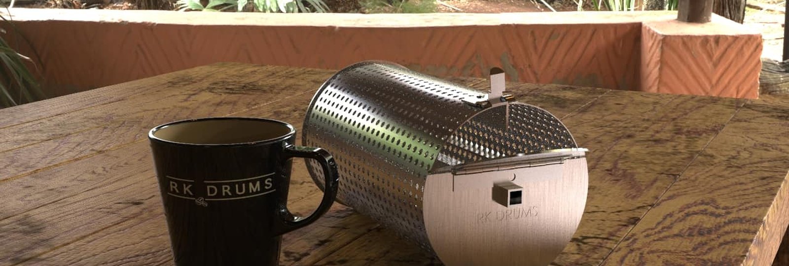 RK Drums 2 lb coffee roaster drum