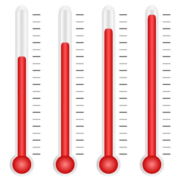 increasing heat readings