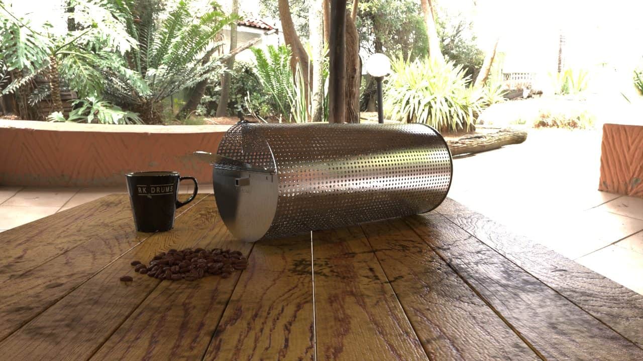 RK Drum for Roasting Coffee - 6 lb Capacity
