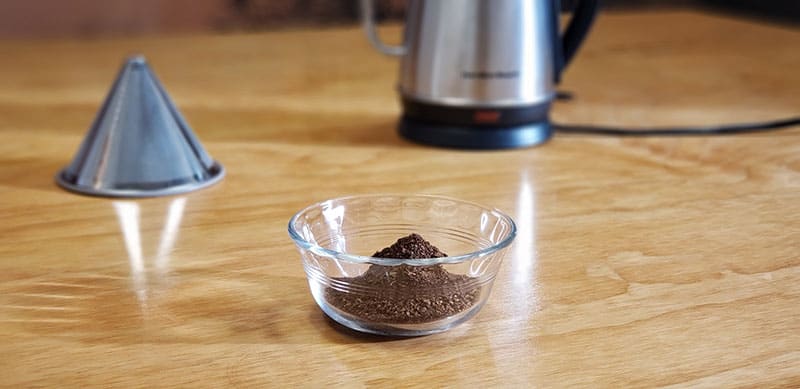 Always fresh grind your coffee for your chemex brew
