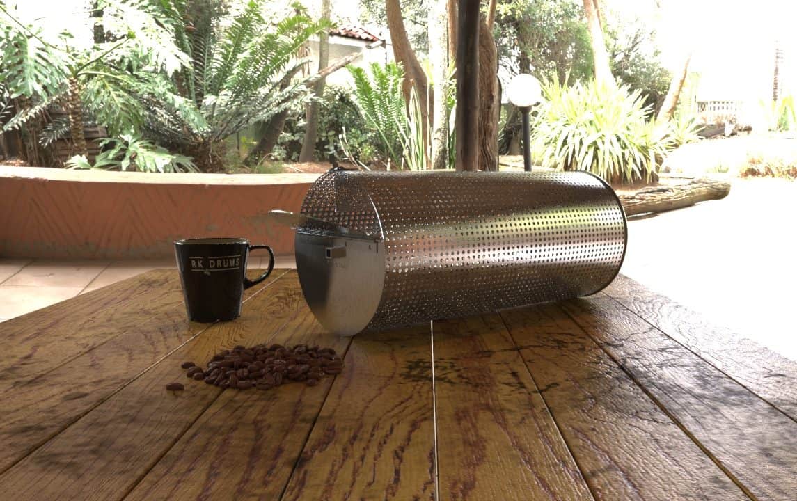 RK Drum for Roasting Coffee - 6 lb Capacity